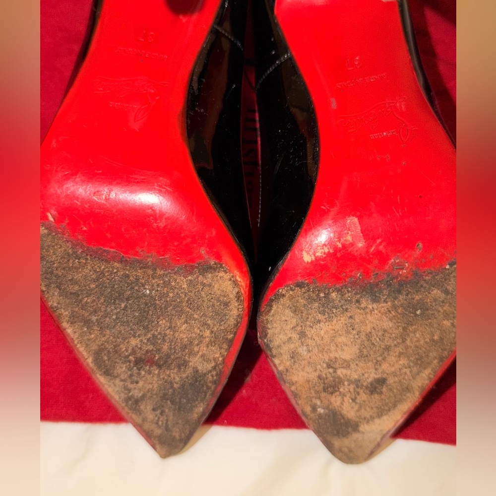 Christian Louboutin So Kate 120 Black Patent Leather Heels – Size 37 - Picture 4 of 8
